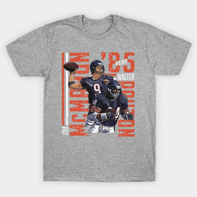 Jim McMahon & Walter Payton Chicago Duo T-Shirt by Chunta_Design